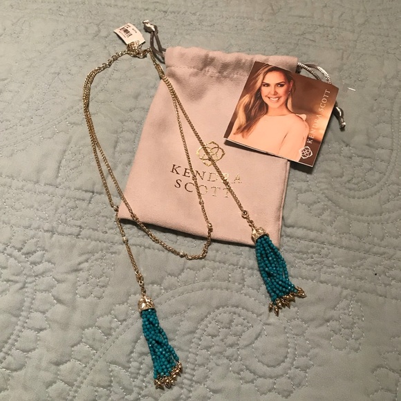 NWT Kendra Scott Monique in Turquoise - Picture 4 of 5
